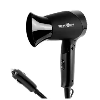 Netto Marken-Discount BRUNNER Reise Föhn Haartrockner Monsun 12 V Camping Outdoor Klein Klappbar 120 W Angebot