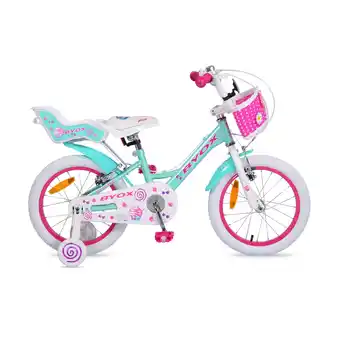Netto Marken-Discount Byox Kinderfahrrad 16 Zoll Cupcake, Stützrädern, Puppensitz, Korb, Metallrahmen pink Angebot