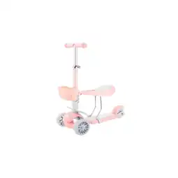Netto Marken-Discount Makani Kinderroller BonBon 3 in 1, Dreirad, LED-Vorderräder, höhenverstellbar rosa Angebot