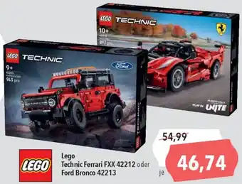 CITTI Markt Lego Technic Ferrari FXX 42212 oder Ford Bronco 42213 Angebot