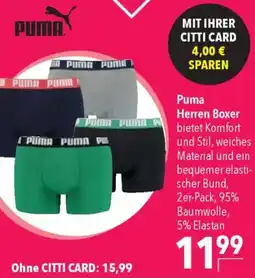 CITTI Markt Puma Herren Boxer Angebot