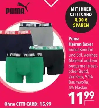 CITTI Markt Puma Herren Boxer Angebot