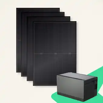 Netto Marken-Discount priwatt Balkonkraftwerk - 4 Solarmodule - 1800 Wp - ohne Halterung - Avocado Orbit M - 2,11 kWh Angebot