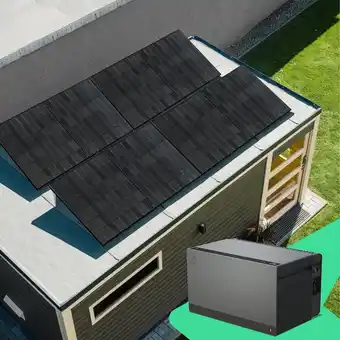 Netto Marken-Discount priwatt Balkonkraftwerk - 4 Solarmodule - 1800 Wp - Flachdach/Garten - Avocado Orbit M - 2,11 kWh Angebot