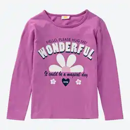 NKD Kinder-Mädchen-Langarmshirt mit Glitzer-Druck Angebot