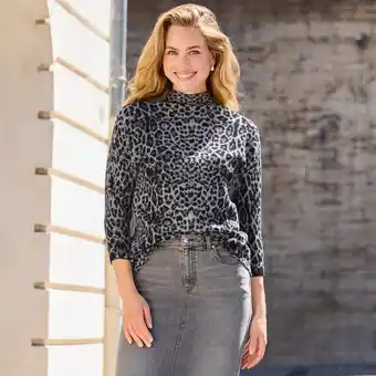 NKD Damen-Pullover mit Jacquard-Leo-Muster Angebot