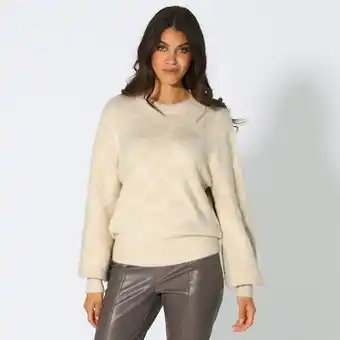 NKD Damen-Jacquardpullover mit Rundhalsausschnitt Angebot