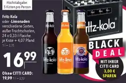 CITTI Markt Fritz-Kola oder -Limonaden Angebot