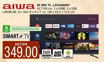 Marktkauf 4K UHD TV ,,LED436UHD" Angebot