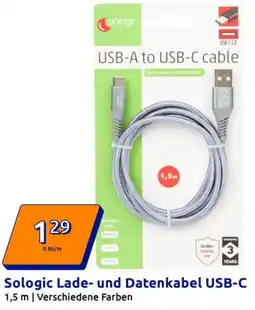 Action Sologic Lade- und Datenkabel USB-C Angebot