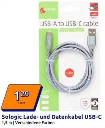 Action Sologic Lade- und Datenkabel USB-C Angebot