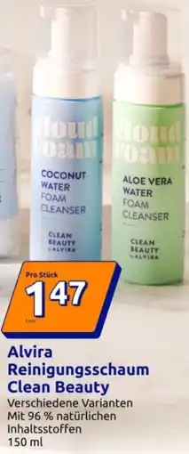 Action Alvira Reinigungsschaum Clean Beauty Angebot