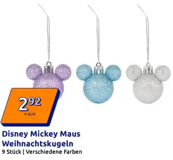 Action Disney Mickey Maus Weihnachtskugeln Angebot