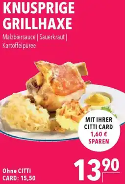 CITTI Markt Knusprige grillhaxe Angebot