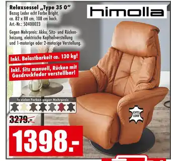 Möbel Mahler Himolla relaxsessel „type 35 0“ Angebot