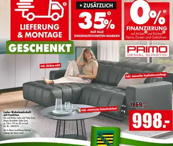 Möbel Mahler Leder-wohnlandschaft mit funktion Angebot