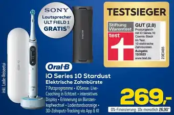 Euronics Oral-B iO Series 10 Stardust Elektrische Zahnbürste Angebot