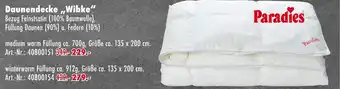 Möbel Mahler Paradies daunendecke „wibke“ medium warm Angebot