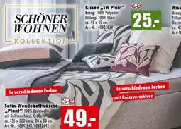 Möbel Mahler Schöner wohnen kissen sw plant Angebot