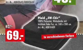 Möbel Mahler Plaid „sw-chic“ Angebot