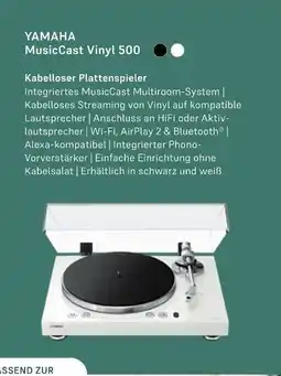 Euronics Yamaha kabelloser plattenspieler musiccast vinyl 500 Angebot