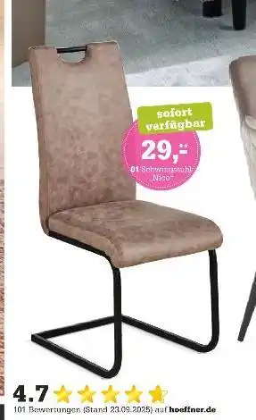 Höffner Schwingstuhl nico Angebot