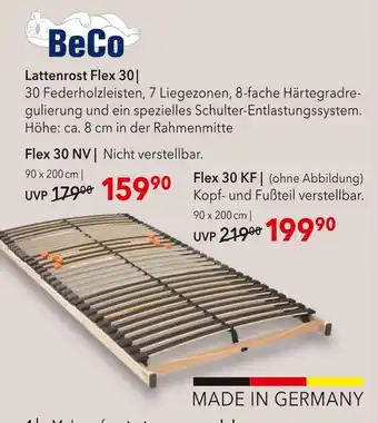 Matratzen Concord Beco lattenrost flex 30 nv Angebot