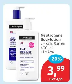 Budni Neutrogena deep moisture sensitive bodylotion Angebot