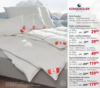 Matratzen Concord Künsemüller feder- und daunenkissen Angebot