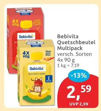 Budni Bebivita quetschbeutel multipack erdbeere Angebot