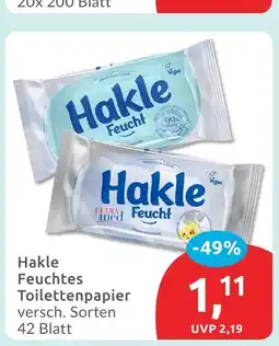 Budni Hakle hakle feuchtes toilettenpapier Angebot