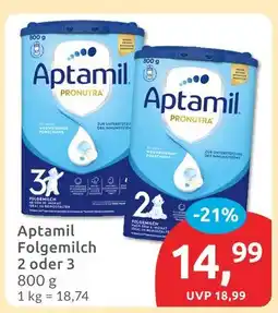 Budni Aptamil folgemilch 2 Angebot