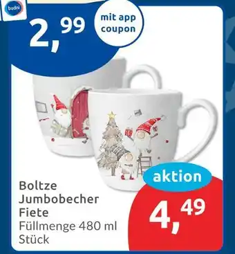 Budni Boltzte jumbobecher fiete Angebot