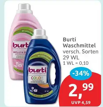 Budni Burti waschmittel wolle & seide Angebot