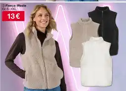 Woolworth Fleece-weste Angebot