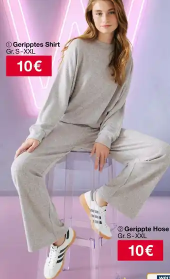 Woolworth Geripptes shirt Angebot