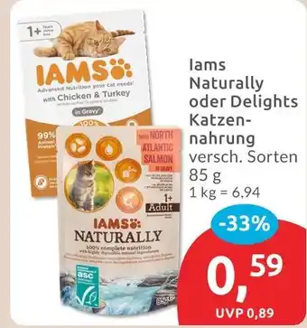 Budni Iams naturally katzen-nahrung Angebot