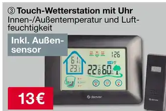 Woolworth Denver touch-wetterstation mit uhr Angebot