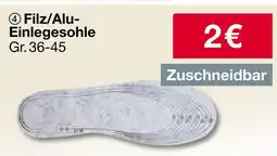 Woolworth Filz/alu-einlegesohle Angebot