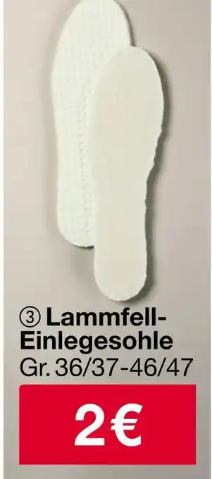 Woolworth Lammfell-einlegesohle Angebot