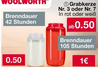 Woolworth Woolworth grabkerze nr. 3 Angebot