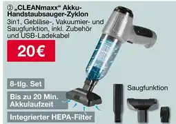 Woolworth Cleanmaxx akku-handstaubsauger-zyklon Angebot