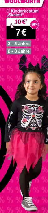 Woolworth Kinderkostüm „skelett“ Angebot