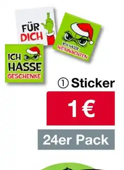 Woolworth Sticker Angebot