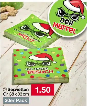 Woolworth Der muffel servietten Angebot