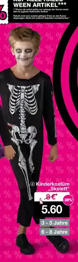 Woolworth Kinderkostüm skelett Angebot