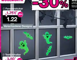 Woolworth Fenstersticker Angebot