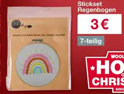 Woolworth Stickset regenbogen Angebot
