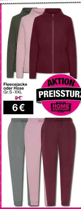 Woolworth Fleecejacke oder hose Angebot