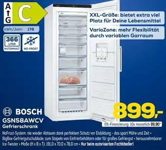 Euronics BOSCH GSN58AWCV Gefrierschrank Angebot
